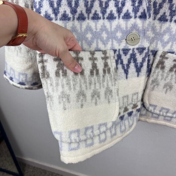 VTG Express Southwestern Wool-Blend Blazer Coat - Picture 2 of 7